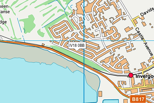 IV18 0BB map - OS VectorMap District (Ordnance Survey)