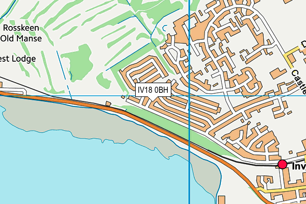 IV18 0BH map - OS VectorMap District (Ordnance Survey)