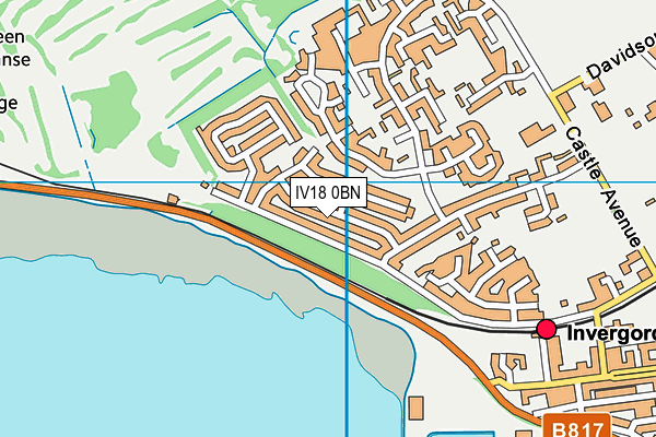 IV18 0BN map - OS VectorMap District (Ordnance Survey)