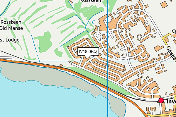 IV18 0BQ map - OS VectorMap District (Ordnance Survey)