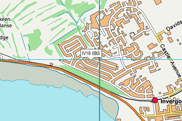 IV18 0BS map - OS VectorMap District (Ordnance Survey)