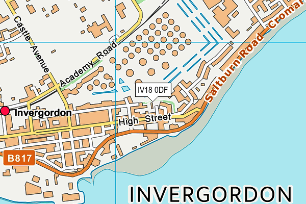 IV18 0DF map - OS VectorMap District (Ordnance Survey)