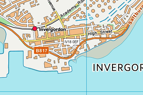 IV18 0EF map - OS VectorMap District (Ordnance Survey)