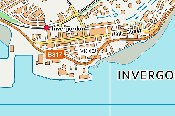 IV18 0EJ map - OS VectorMap District (Ordnance Survey)