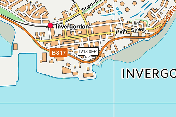 IV18 0EP map - OS VectorMap District (Ordnance Survey)