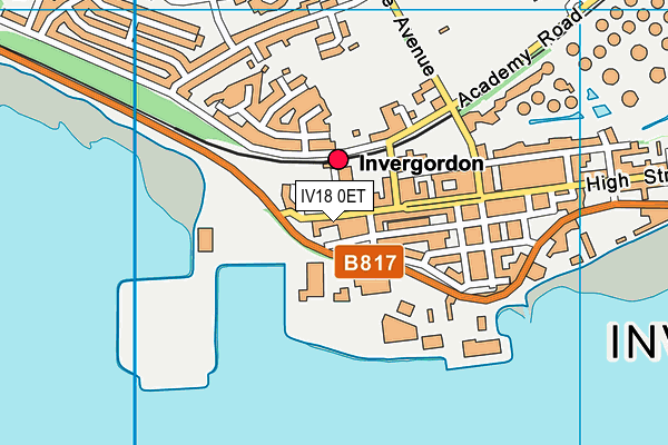 IV18 0ET map - OS VectorMap District (Ordnance Survey)