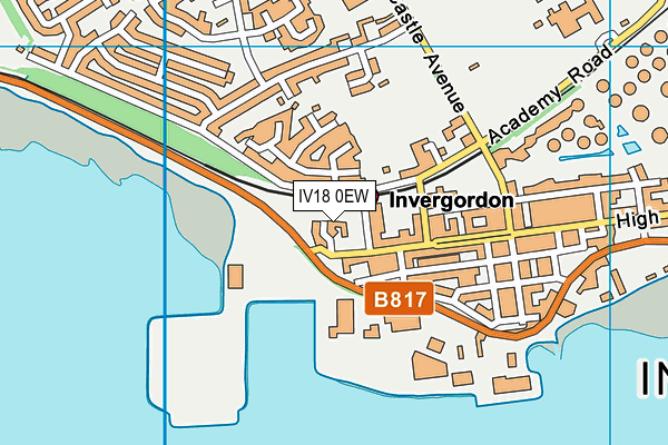 IV18 0EW map - OS VectorMap District (Ordnance Survey)