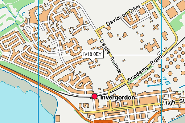 IV18 0EY map - OS VectorMap District (Ordnance Survey)