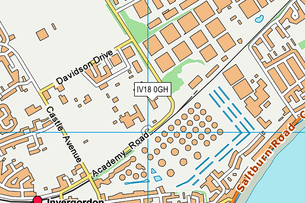 IV18 0GH map - OS VectorMap District (Ordnance Survey)