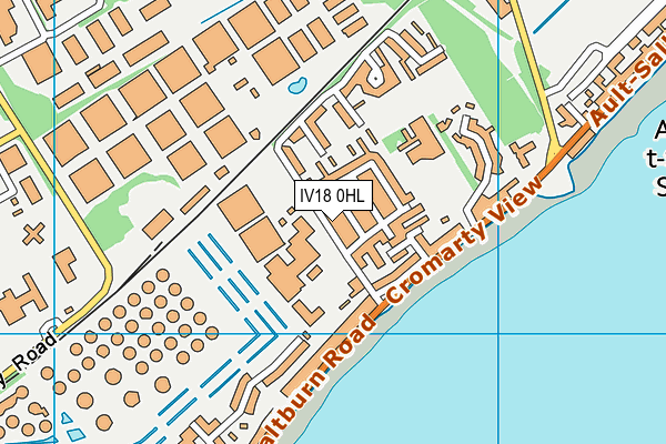 IV18 0HL map - OS VectorMap District (Ordnance Survey)