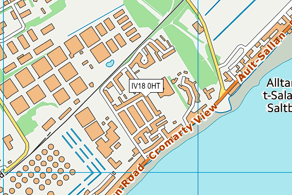 IV18 0HT map - OS VectorMap District (Ordnance Survey)