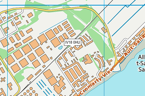 IV18 0HU map - OS VectorMap District (Ordnance Survey)