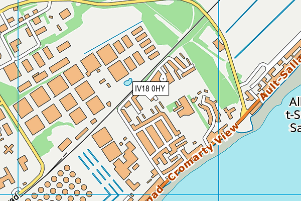 IV18 0HY map - OS VectorMap District (Ordnance Survey)