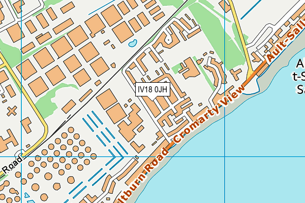 IV18 0JH map - OS VectorMap District (Ordnance Survey)