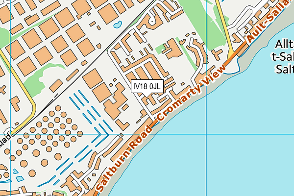 IV18 0JL map - OS VectorMap District (Ordnance Survey)