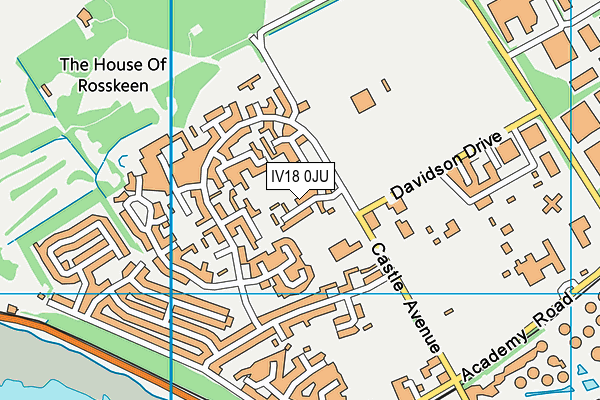 IV18 0JU map - OS VectorMap District (Ordnance Survey)