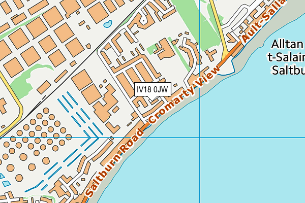 IV18 0JW map - OS VectorMap District (Ordnance Survey)