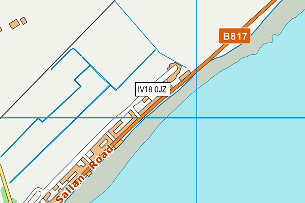 IV18 0JZ map - OS VectorMap District (Ordnance Survey)