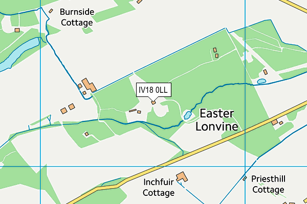 IV18 0LL map - OS VectorMap District (Ordnance Survey)