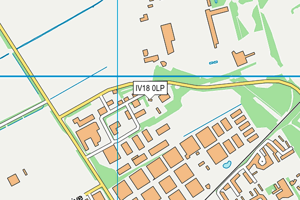 IV18 0LP map - OS VectorMap District (Ordnance Survey)