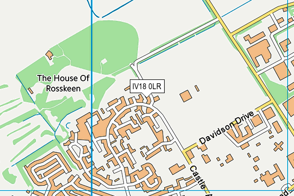 IV18 0LR map - OS VectorMap District (Ordnance Survey)