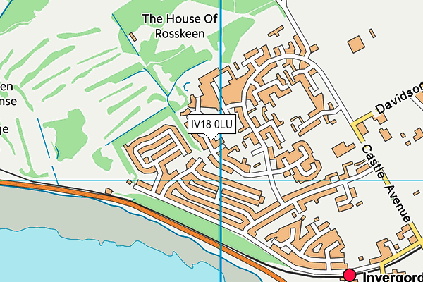 IV18 0LU map - OS VectorMap District (Ordnance Survey)