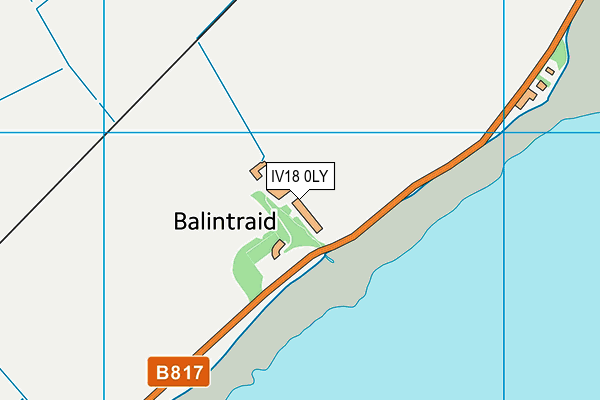 IV18 0LY map - OS VectorMap District (Ordnance Survey)