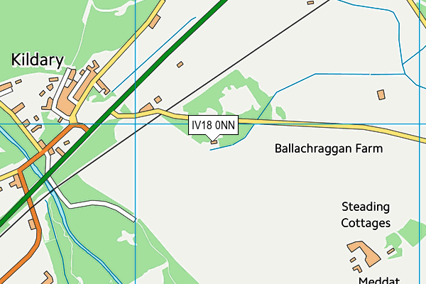 IV18 0NN map - OS VectorMap District (Ordnance Survey)