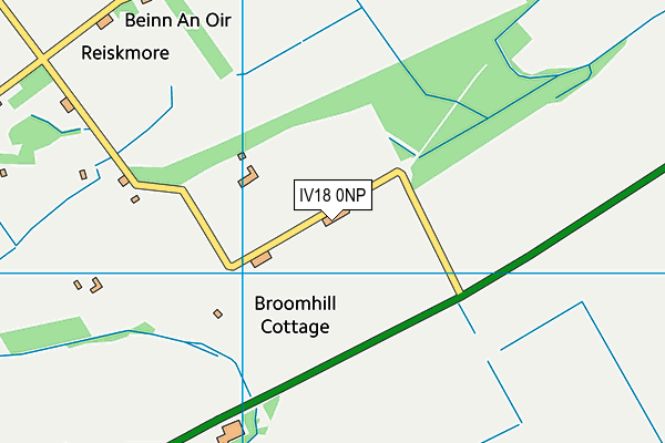 IV18 0NP map - OS VectorMap District (Ordnance Survey)