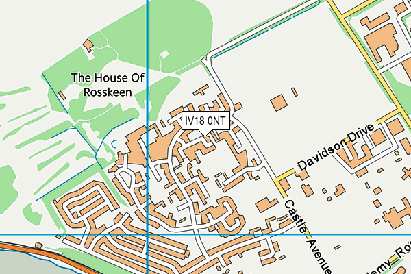 IV18 0NT map - OS VectorMap District (Ordnance Survey)