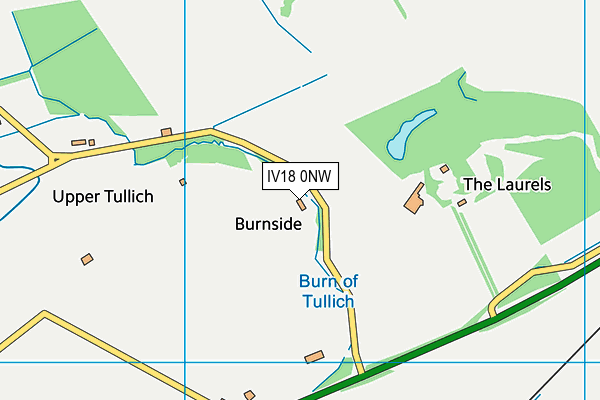 IV18 0NW map - OS VectorMap District (Ordnance Survey)