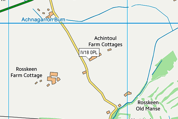 IV18 0PL map - OS VectorMap District (Ordnance Survey)