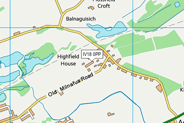 IV18 0PP map - OS VectorMap District (Ordnance Survey)