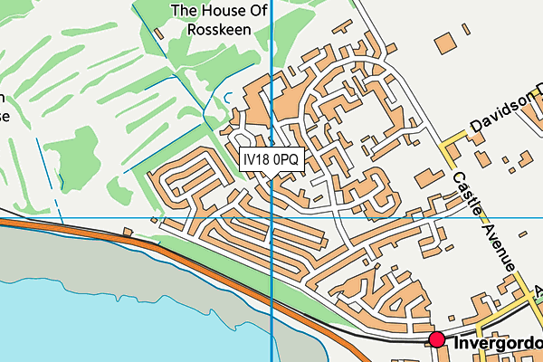 IV18 0PQ map - OS VectorMap District (Ordnance Survey)