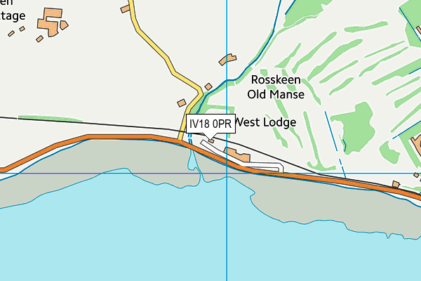 IV18 0PR map - OS VectorMap District (Ordnance Survey)