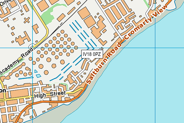 IV18 0PZ map - OS VectorMap District (Ordnance Survey)