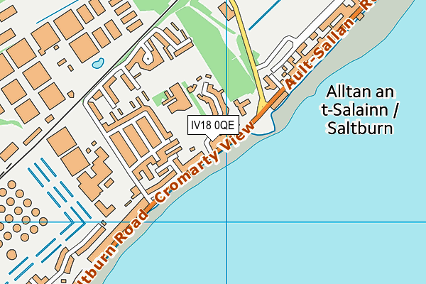 IV18 0QE map - OS VectorMap District (Ordnance Survey)