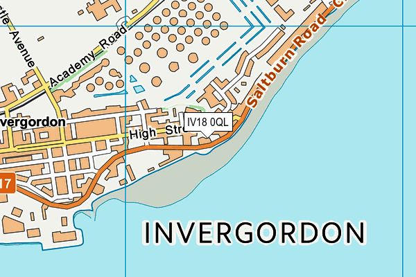 IV18 0QL map - OS VectorMap District (Ordnance Survey)