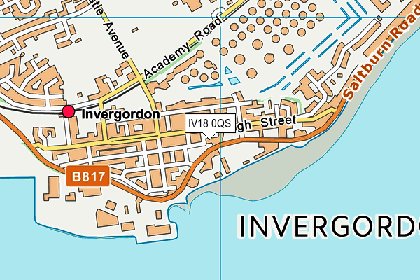 IV18 0QS map - OS VectorMap District (Ordnance Survey)