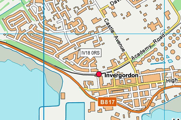 IV18 0RS map - OS VectorMap District (Ordnance Survey)
