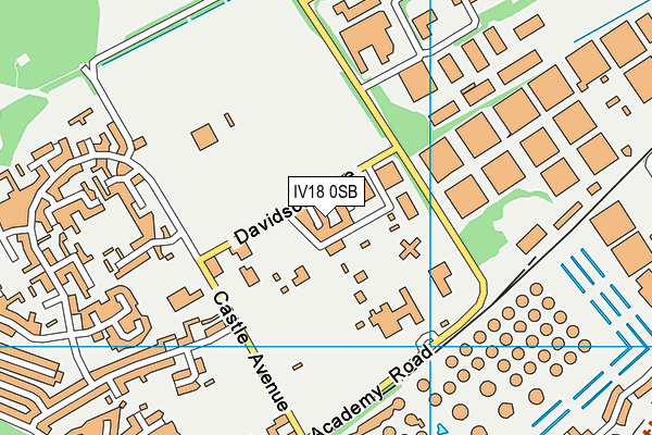 IV18 0SB map - OS VectorMap District (Ordnance Survey)