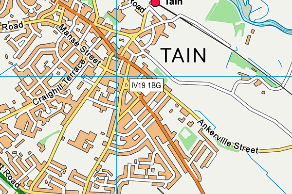 IV19 1BG map - OS VectorMap District (Ordnance Survey)