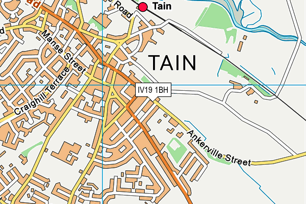 IV19 1BH map - OS VectorMap District (Ordnance Survey)