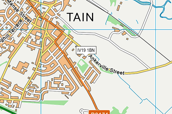 IV19 1BN map - OS VectorMap District (Ordnance Survey)