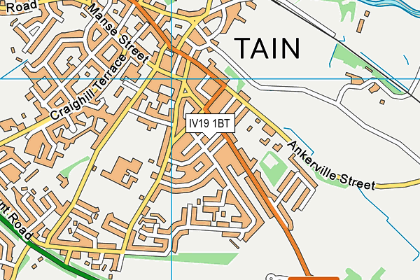 IV19 1BT map - OS VectorMap District (Ordnance Survey)