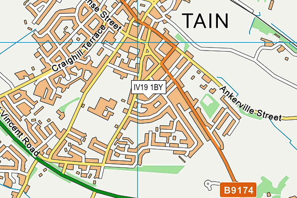 IV19 1BY map - OS VectorMap District (Ordnance Survey)