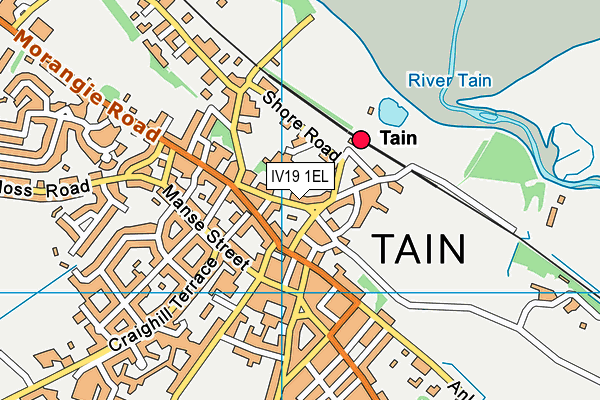 IV19 1EL map - OS VectorMap District (Ordnance Survey)