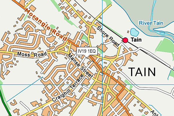 IV19 1EQ map - OS VectorMap District (Ordnance Survey)