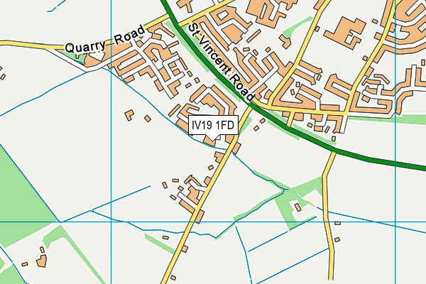 IV19 1FD map - OS VectorMap District (Ordnance Survey)