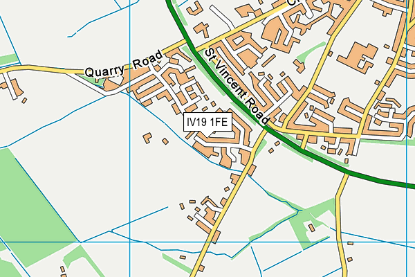 IV19 1FE map - OS VectorMap District (Ordnance Survey)